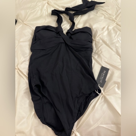 Seafolly Black Swimsuit - Picture 1 of 5